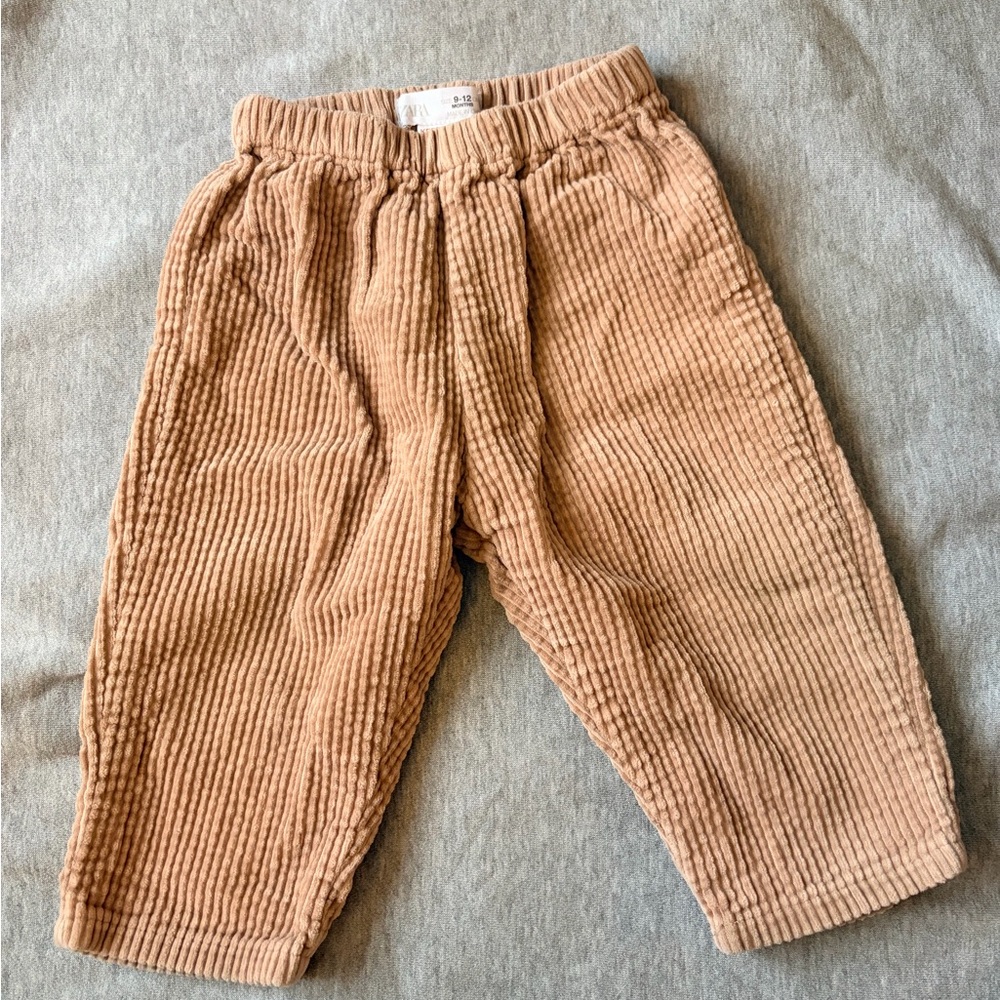 Zara Kids Pink Corduroy Joggers